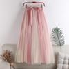 Women's Fashion Solid Color Half Skirt Party Ballet Puff Skirt Mesh Skirt