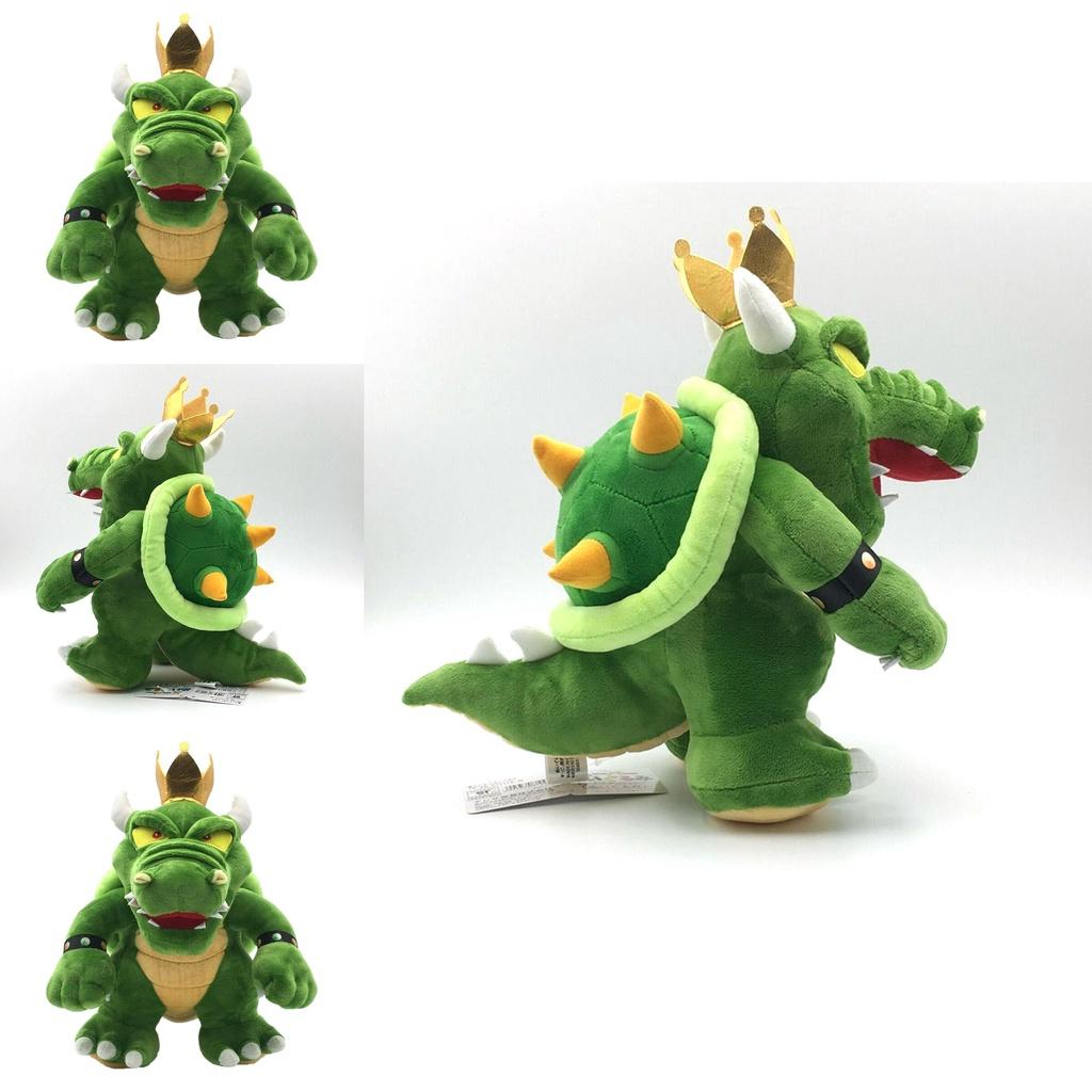 Entzückendes Super Mario King Koopa Bowser Plüschtier Weiche Stofftier Grüne Tierpuppe 30 cm