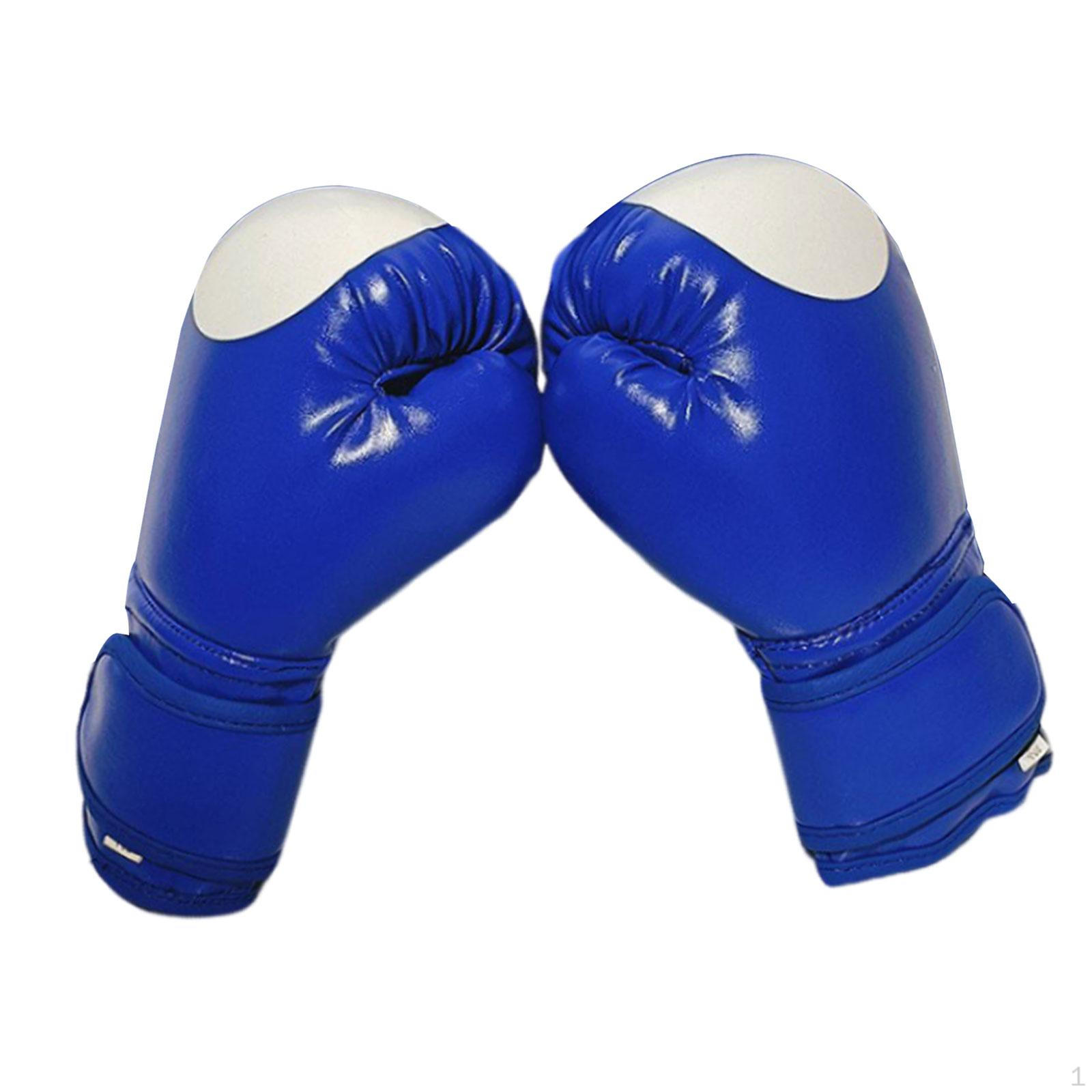Детские боксерские перчатки Тренировочные Спарринг Бокс Blue 6oz