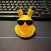 Car Duck Car Rubber Dashboard Decorations Ornament Yellow Duck With Mini Swim Ring Sun Cowboy Hat Necklace For Rubber Duck