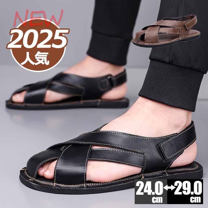 [2025 Popular Newest~Suitable for 24~29cm~] Sandals Men s Sports Sandals Beach Sandals Summer New Summer Sneakers Sandals Men s Shoes Genuine Leather