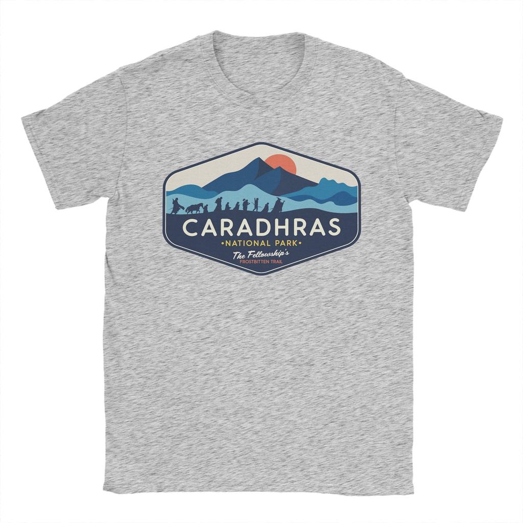 Maglietta Unisex Caradhars National Park The Fellowships Frostbitten Trail T Shirt LLords Of The RRings 100% Cotone Magliette Stampate T-Shirt