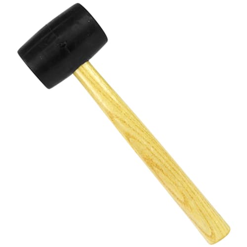 

E-Value Wooden Handle Rubber Hammer, Total Length 335mm, 548g, 1 Pack