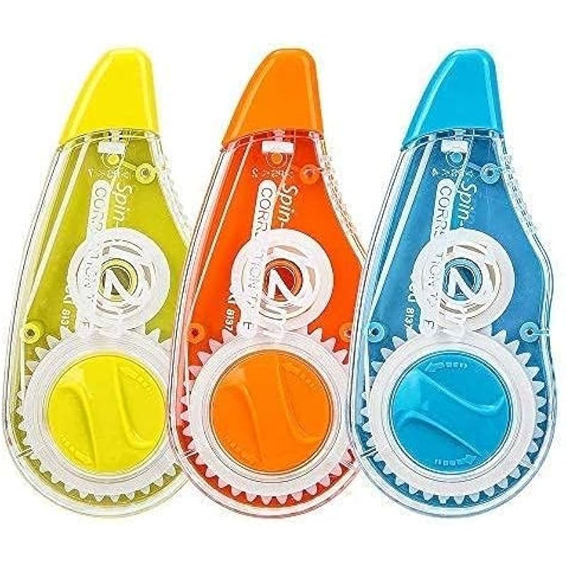 Eclet Correction Tape - Pack Of 3 Pcs Correction Tape 12 Meter X 5 Mm, For Journal, Correction Pen, Whitener For Correct