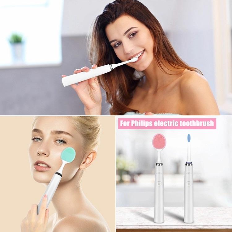 Čisticí kartáček na obličej Čistič hlavy pro Philips Sonicare HX3110 HX3120 HX6100 HX6530 HX6730 HX9140 HX9340 HX9350 Zubní kartáček
