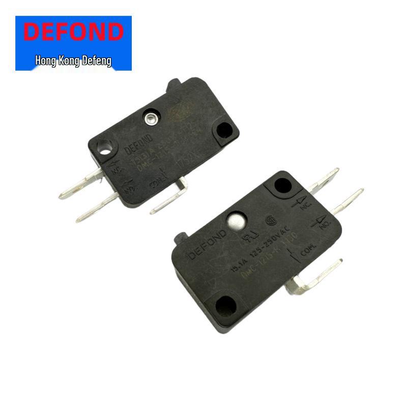 High Current 15A Large Micro Switch DMC-1215-T/H, 3-Pin Electric Travel Limit Button