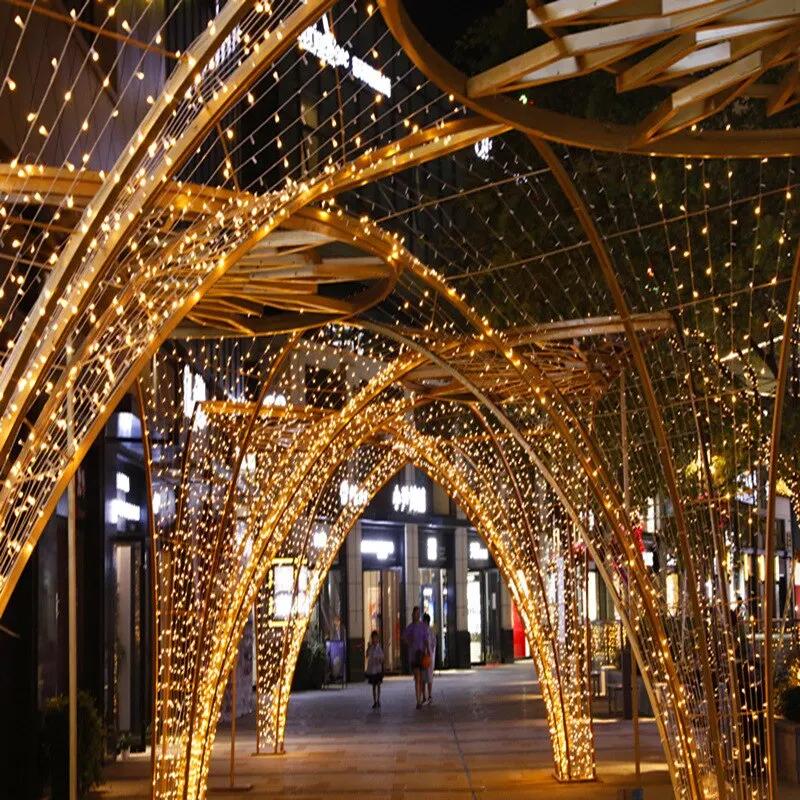 5m-100m Christmas Garland Lights Led String Fairy Light Festoon Lamp Outdoor Decorative Lighting for Wedding Party