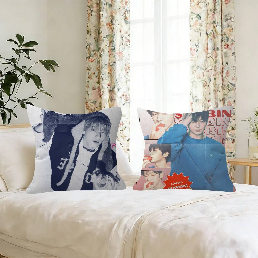 Kpop Group TxT Soobin   Personalized Pillow Dust Cover Bedroom Kids Party Decoration Pillowcase Birthday Children Gift