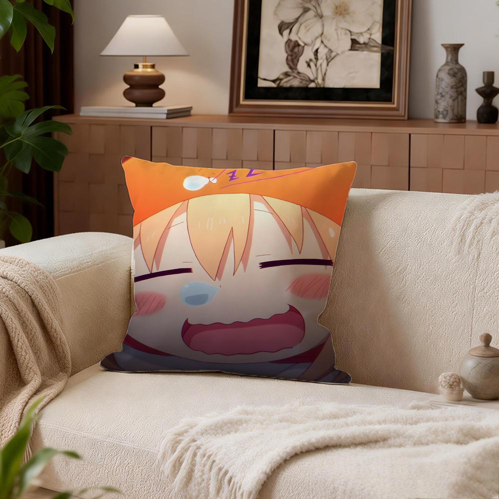 Comedy Himouto Umaruchan Cushion Cover Cushion Cover Set 4Pcs 50x50 45x45 40x40 Pillowcase Decorative Sofa Home Decor