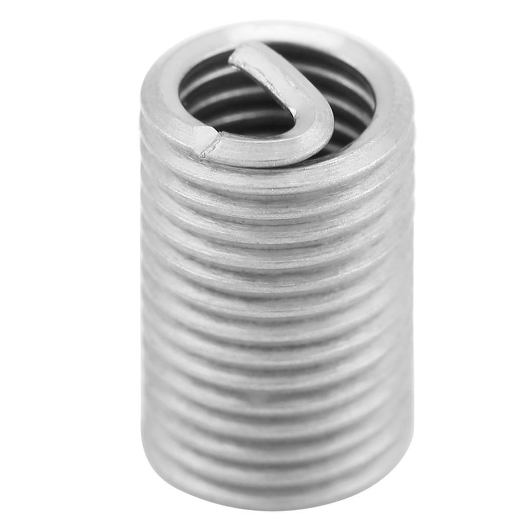 50pcs Stainless Steel SS304 Coiled Wire Helical Screw Thread Inserts M6 X 1.0 X 3D Length