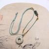 Natural Hetian Jade Agate Hand-Woven Lanyard Necklace Rope - Chinese Style Simple Pendant Rope