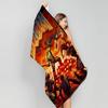 Cool Movie D-Doom Anime Beach Swimming Towel Soft Absorbent Washcloth Children's Gifts For Kids Travel Camping Gym