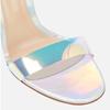 Women's Sandals Summer 2025 Patent Sexy Peep toe Stiletto High Heels Luxury Silver Strappy Wedding Dance Shoes Ladies Big Size