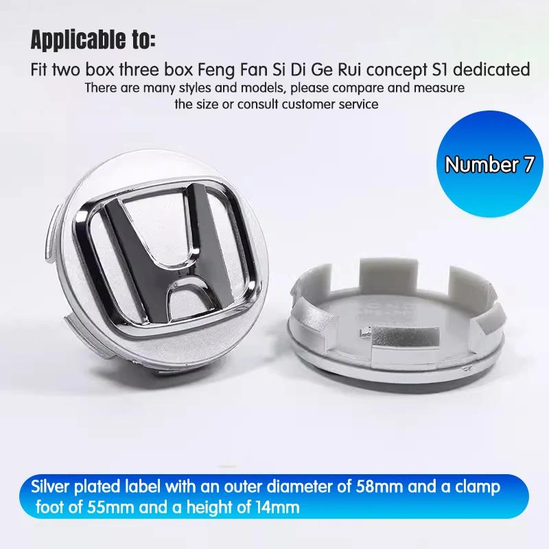58MM/69MM Car Styling Wheel Center Hub Caps Cover Replacement Accessories For Honda CITY CIVIC Mugen Pilot Type R Type S Insight