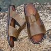Fashion Vintage Style Summer Half Shoes New Arrival Fashion Slippers Mens Sport Outdoor Sandals Wear-resistant Open-toe Beach Half Drag