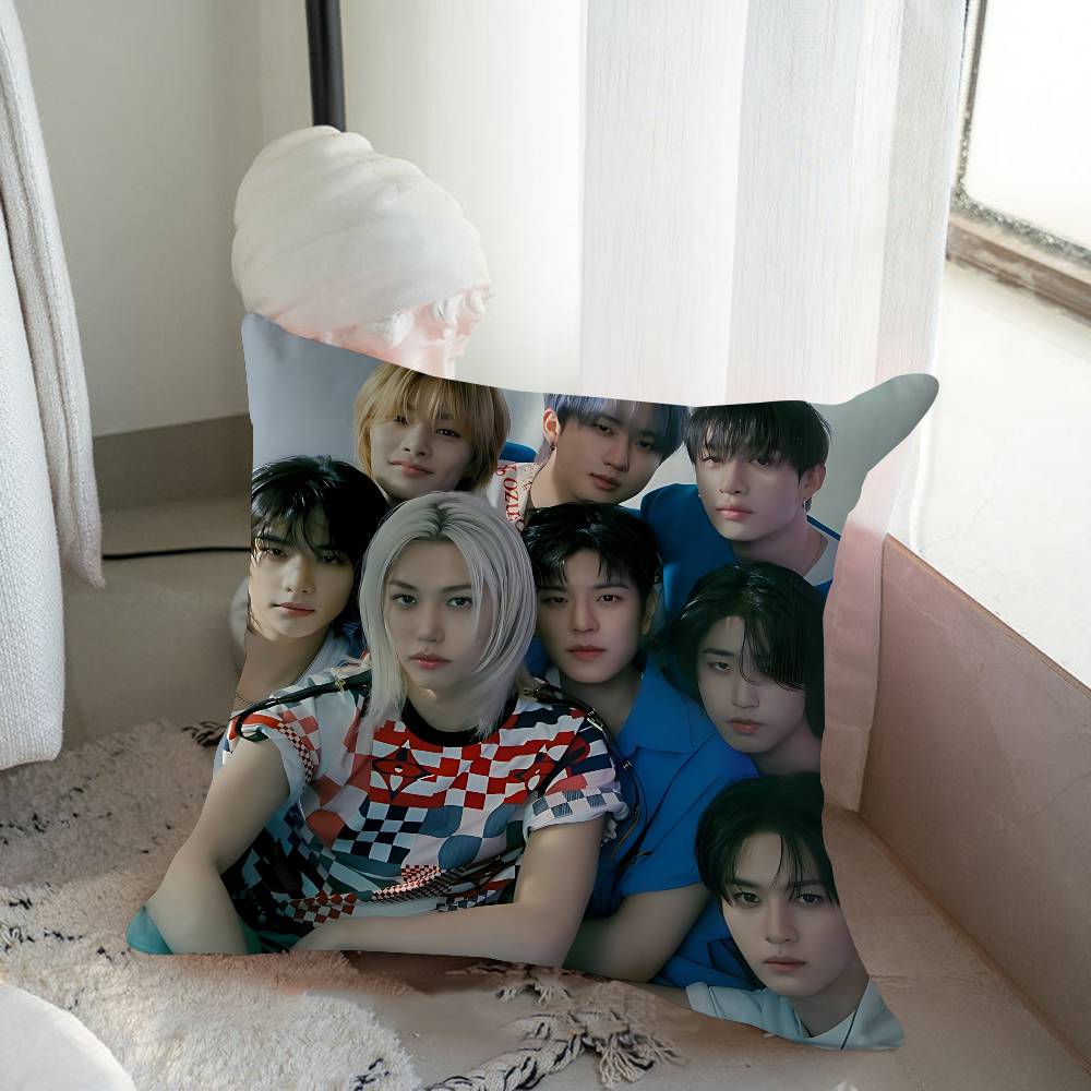 Kpop S-Stray K-Kids Cushion Cover Pillowcase Upholstery Sofa Throw Pillow Home Decor Pillowcas