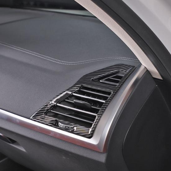 For BMW X3 G01 2022 2023 Carbon Fiber 2X Front Side Air Outlet Vent Cover Trim