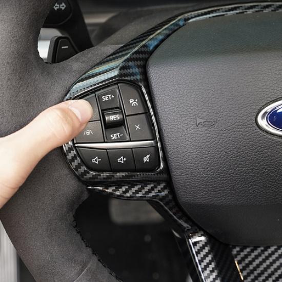 Carbon fiber Steering Wheel Trim 2pcs For Ford Explorer