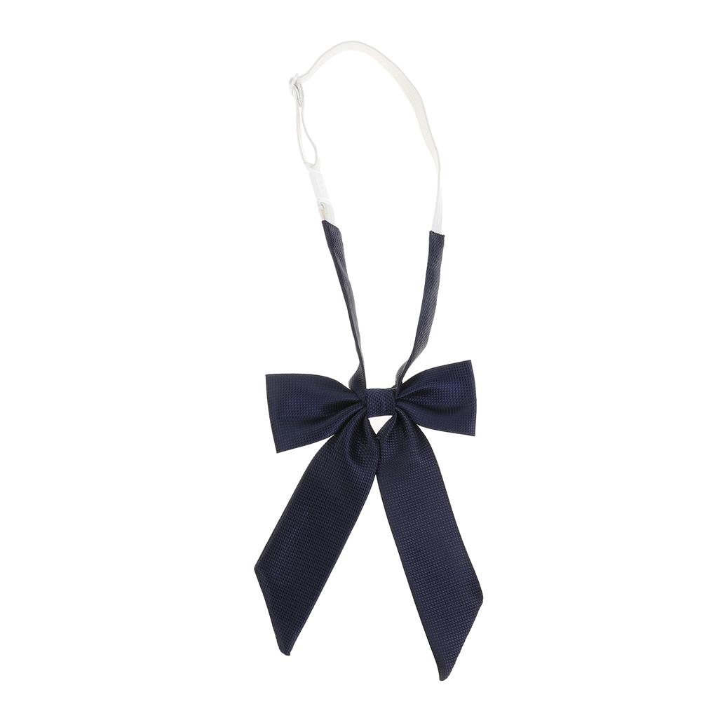 Women Girls Pre-tied Adjustable Bow Tie, Solid Ribbon Long Tail Bowknot for JK Uniform Lolita Shirt School Cosplay Party