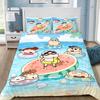 Cute Shin-Chans Catoon Crayon Duvet Cover Set Bedding Set Bedroom Decoration 2/3piece set Youth Kids Girl Boys Gift