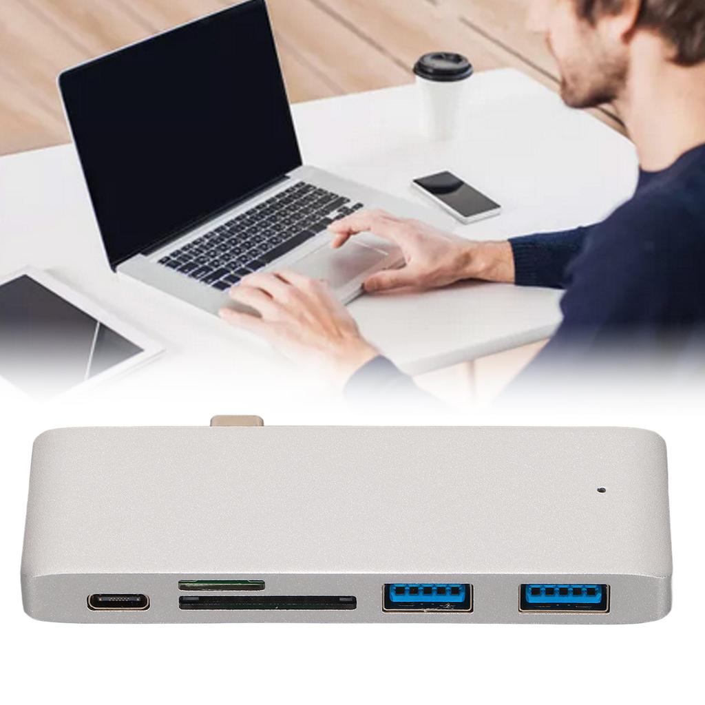 Přenosný USB C Hub 5 v 1 PD Rychlý Multi Port Rozšíření USB C Adaptér pro MacBooks pro Tablet