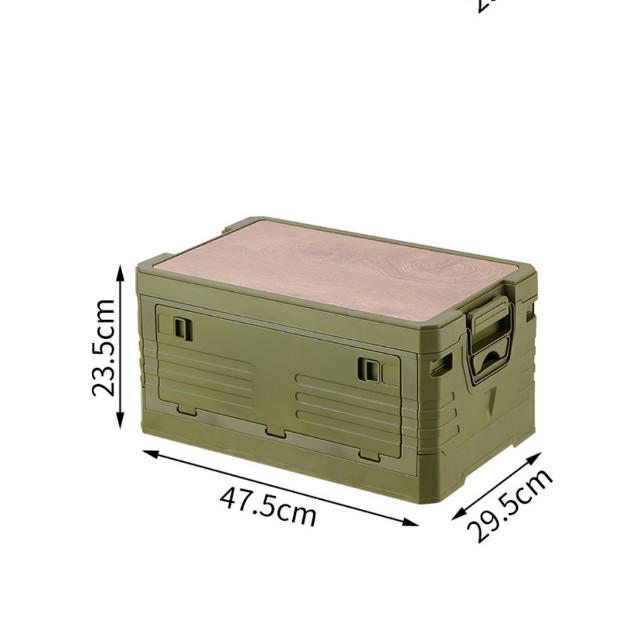 Car Mounted Folding Storage Box for Camping and Fishing Gear
