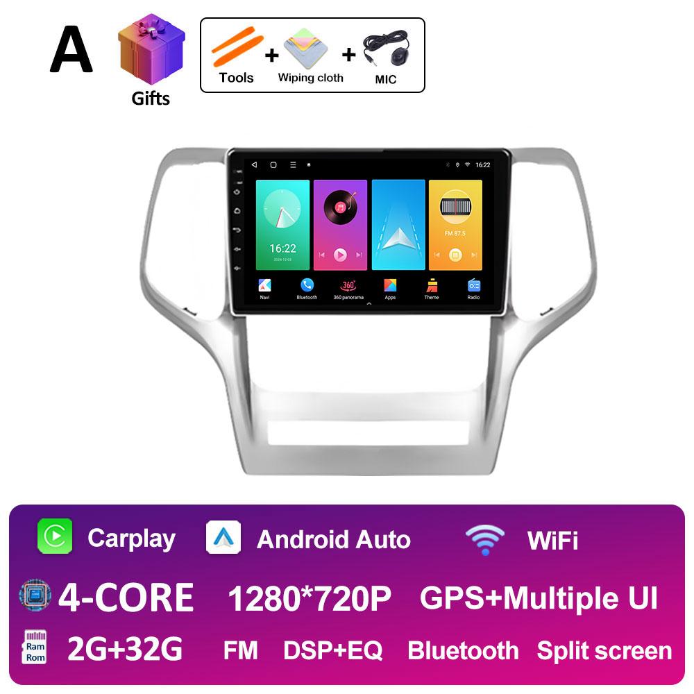 For Jeep Grand Cherokee 2008 2009 2010 2011 - 2013 Car Audio Radio Multimedia Player Cooling Fan GPS Navigation Touch Screen 4G