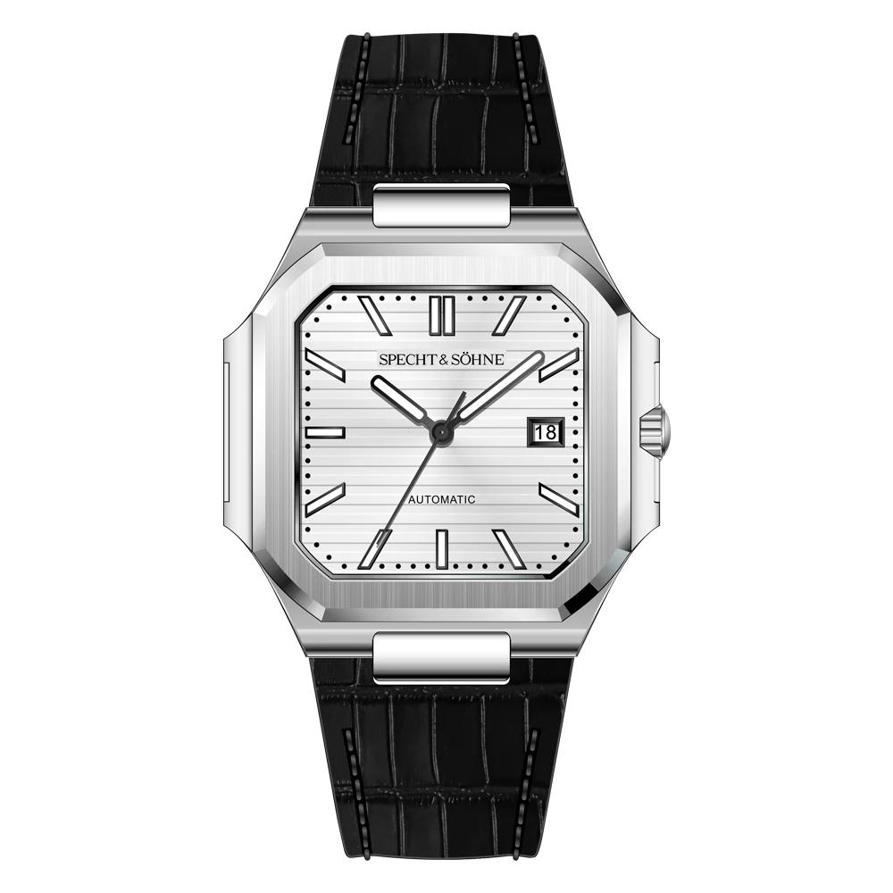 2025 Men's Classic Cubic Automatic Mechanical Watch 50M Waterproof Luminous Sapphire Crystal Reloj Hombre 41MM