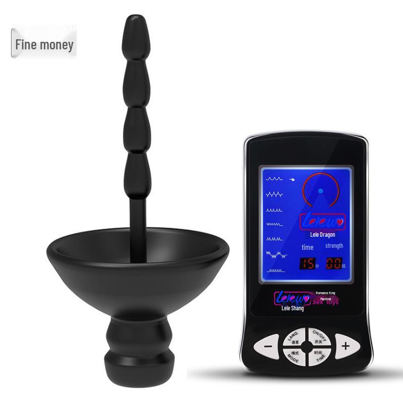 Electric Shock Urethral Dilator and Glans Stimulator for Adult Male SM Play