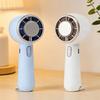 Ice Cooling Mini Handheld Fan Speed Adjustable Small Desk Fan USB Rechargeable Portable Travel Outdoor Summer Personal Fan
