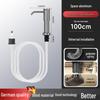 Space Aluminum Heightened Kitchen Sink Soap & Vegetable Washer with Quick Install Dispenser