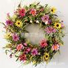 Artificial Flower Wreath Easter Valentines Day Decor Hotel Restaurant Door Hanging Decoration