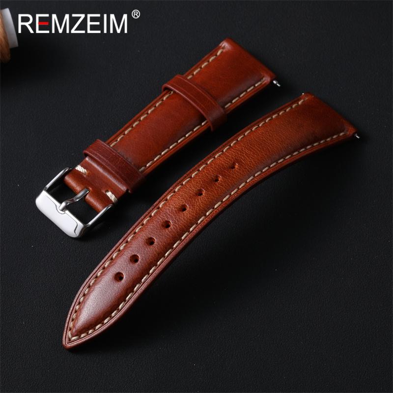 Quick Release Leather Watch Strap 18mm 19mm 20mm 21mm 22mm Universal Replacement Bracelet for Men Women Watchband Belt