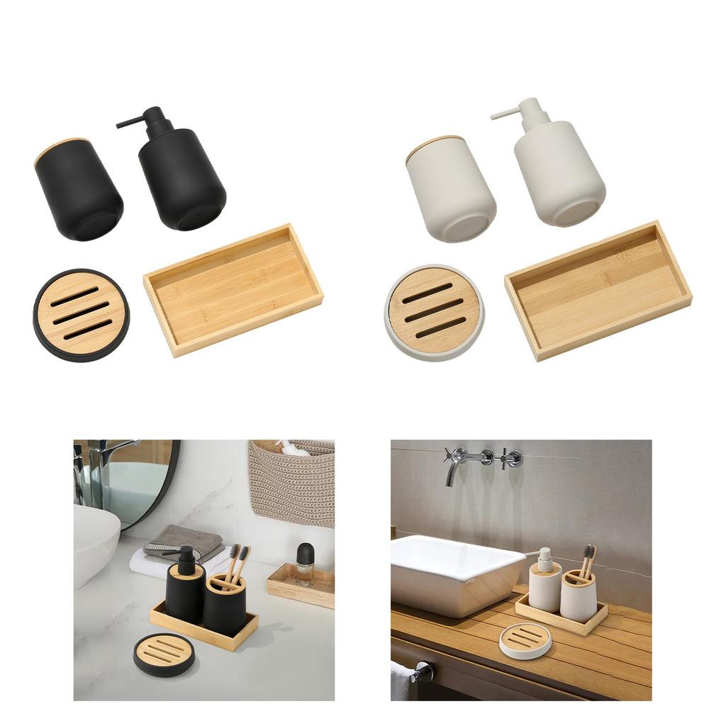 4Pcs Bathroom Accessories Set Decor for Homes, Office Modern Design
