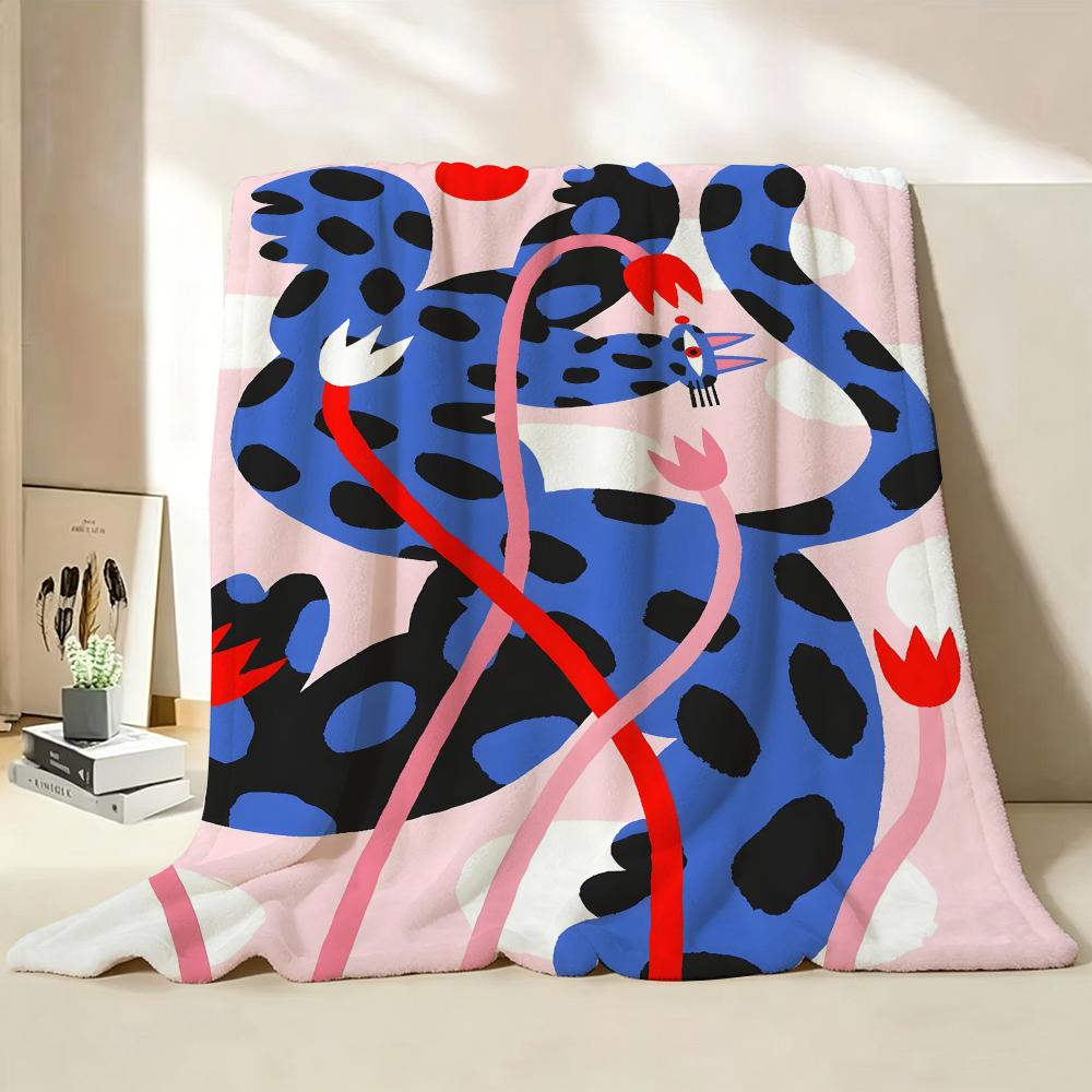 Illustrator A Anastacia Sholik Throw Flannel Throw Blanket Suitable for Sofa Living Room Bedroom