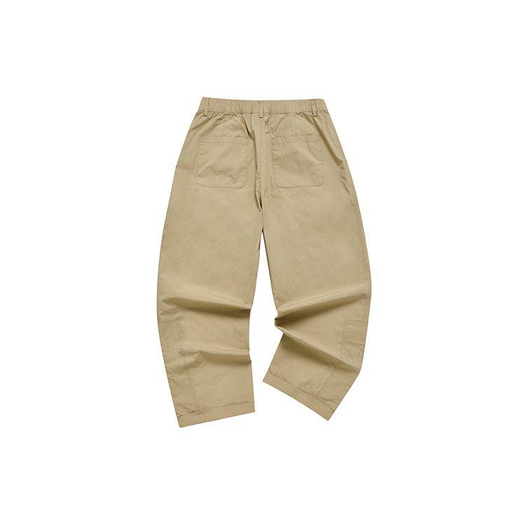 Fila Fusion Street Sport Embroidered Logo Loose Woven Casual Pants Women pants Wood-Khaki T11W231805FLK
