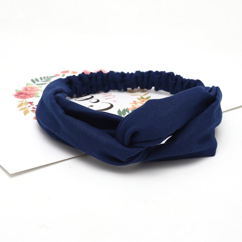 Lady Headdress Plaid Bow Headband Turban Elastic Headwear Head Wrap Women Hair Accessories for Princess Striped Hair Bands