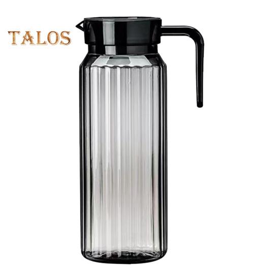 1,1 Liter Plastikkrüge mit Deckel BPA-frei Klarer Wasserkrug für Eistee Limonade Unzerbrechlicher Getränkekrug Kühlschrankkrug für Zuhause Büro