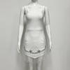 Elegant Beaded Spaghetti Strap Bandage Dress - Sexy, Formal Party Wear