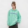 Li-Ning Badfive Subseries Checkered Letter Print Long Sleeve Hoodie Women Hoodie Ice-Green AWDS646-3