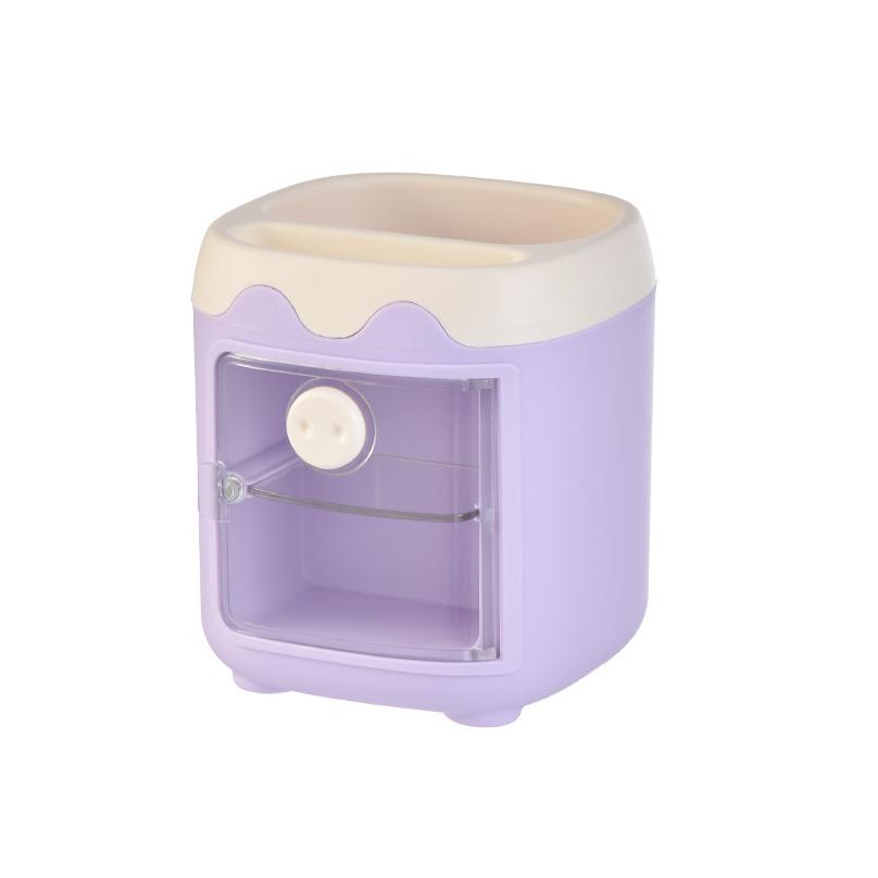 Cute Pencil Holder Storage Box Pen Table Organizer Multipurpose Decoration Box-Neverdie Storage Holder