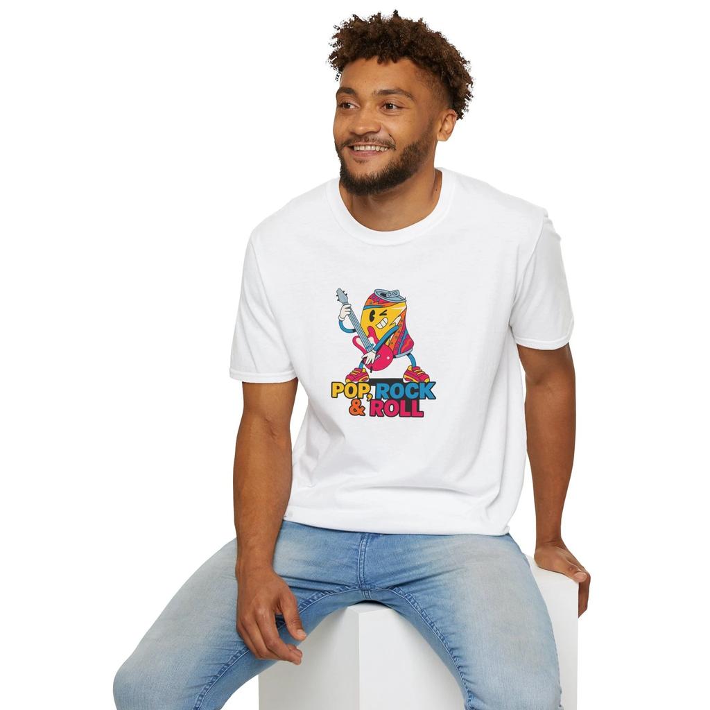Pop Rock Music Unisex Tee - Fun Concert Festival Gift Idea Shirt, Softstyle