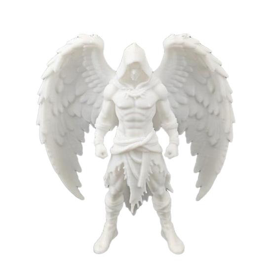 3D Printed Dark Angel Hooded Figurine Statue Gothic Detailed