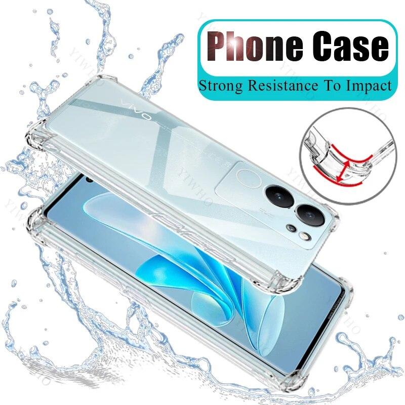 

Роскошный безопасный прозрачный чехол для телефона Vivo V29 V2250 6,78 дюйма, противоударный утолщенный прозрачный чехол для Vivo V 29, чехлы с защитой от царапин