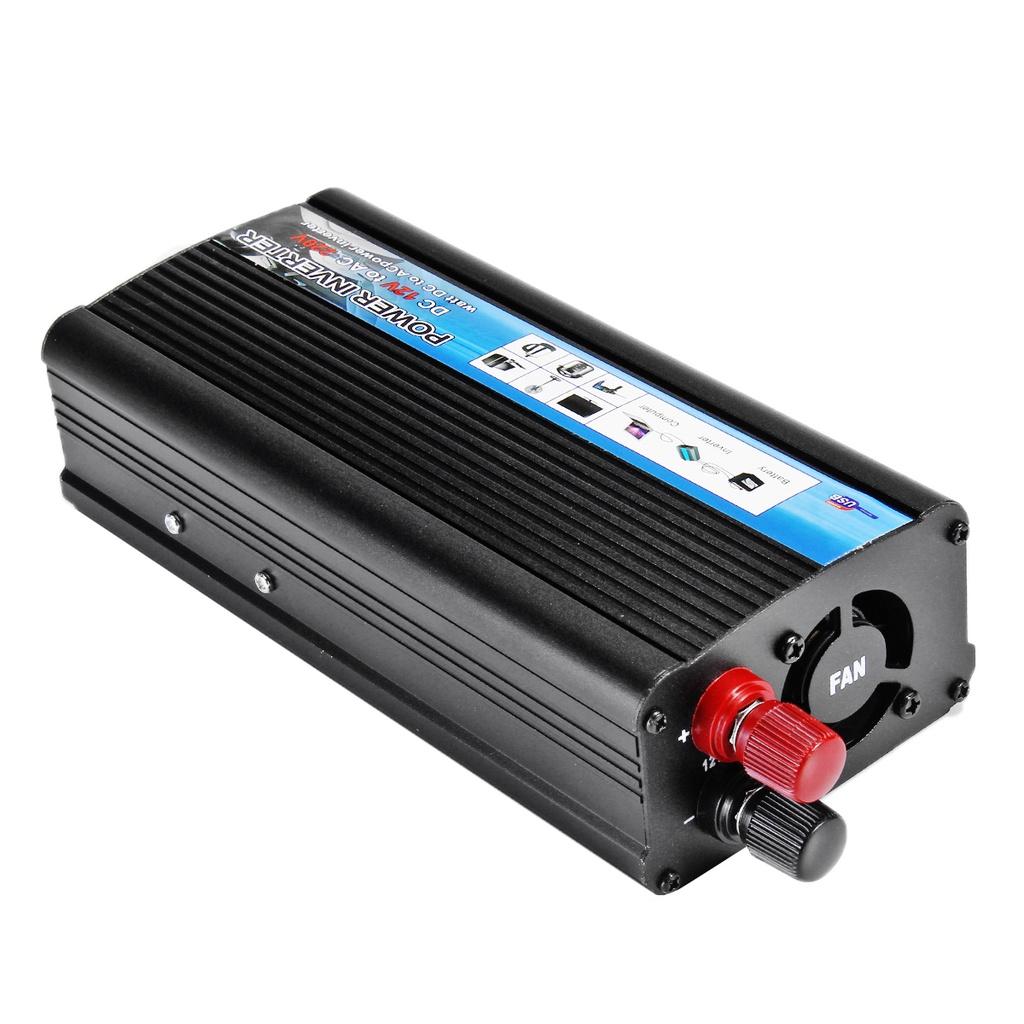 Portable Inverter MAX Watt Car Power Inverter USB Charger Converter Adapter Modified Sine Wave Black 5000W DC 12V To AC 220V