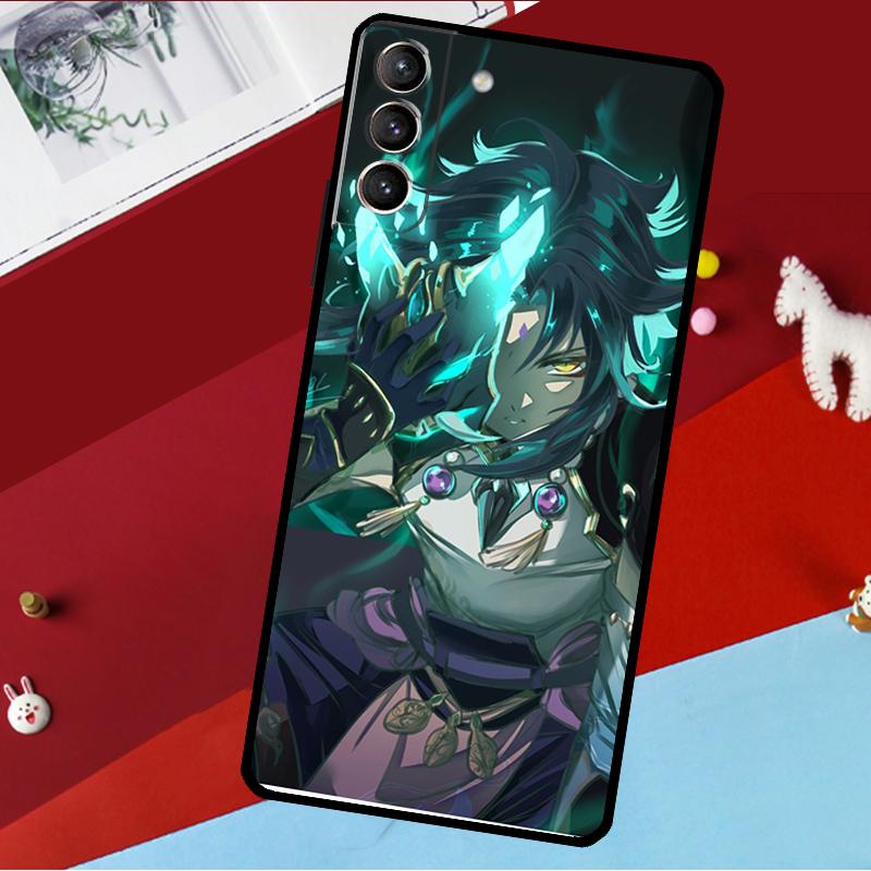 Genshin Impact Xiao Funda For Samsung Galaxy S26 S25 S24 S22 S23 Ultra Plus S20 S21 FE S9 S10 S25 FE Phone Case
