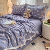 2025 Cloud-Feel Cotton Lace Summer Quilt Set, Machine Washable - Cool & Lightweight for Air Conditioning (Single/Double)