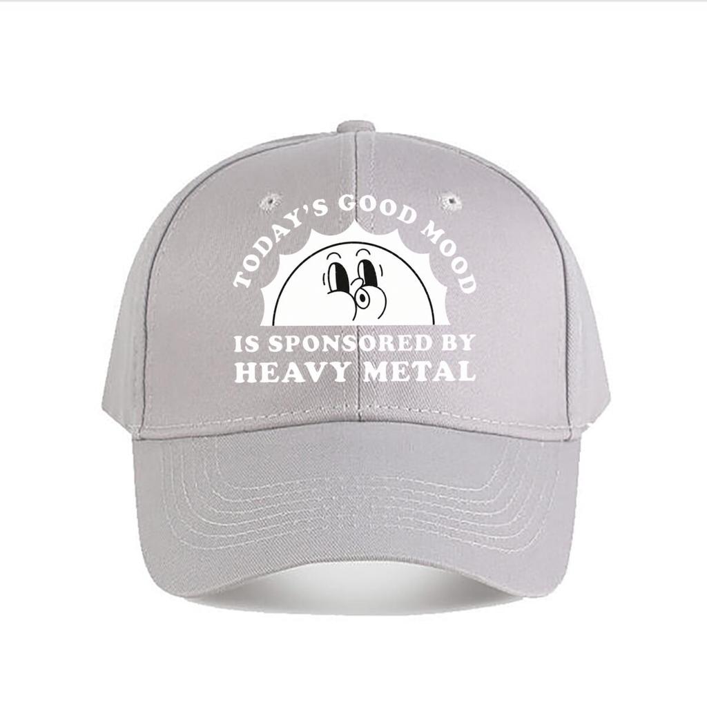 Heavy Metal Good Mood Graphic Baseball Cap Fashion Unisex Sunhat Womens Outdoor Sports