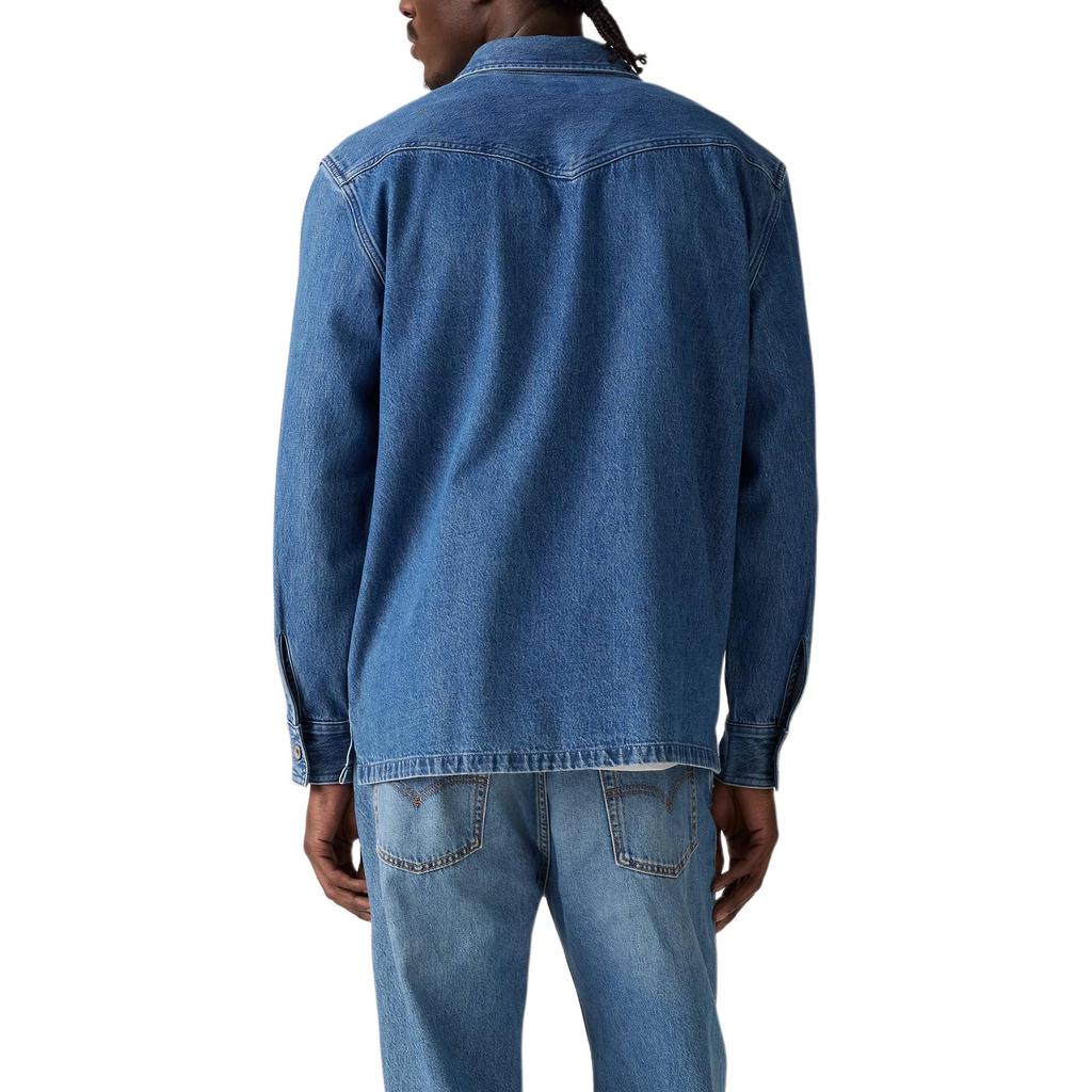 Levis Vintage Loose Simple Button Denim Long Sleeve Shirt Men Shirts 003NW-0000
