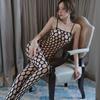 Sexy Halter Lingerie Open Crotch One-piece Stockings Erotic Hollow Out Sultry Pajamas Doll Nightwear